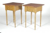 PAIR OF SHERATON-STYLE STANDS.