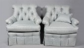 PAIR OF SHERRILL PALE BLUE TUF