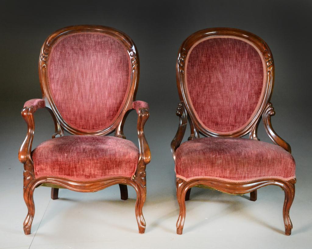 Pair of Shield-back Victorian
