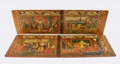 PAIR OF SICILIAN PAINTED WOOD