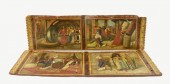 PAIR OF SICILIAN PAINTED WOOD