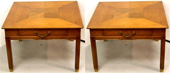 Pair of side tables  single drawer