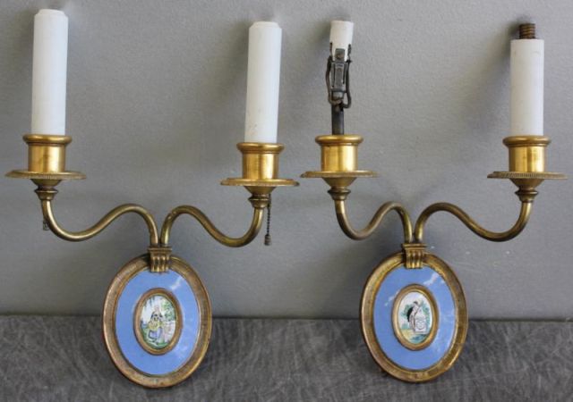 Pair of Signed CALDWELL Two Arm