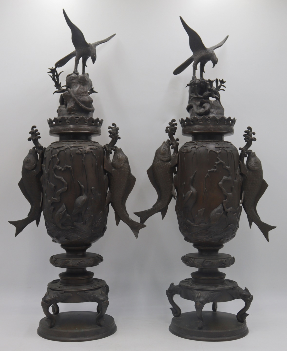 PAIR OF SIGNED MEIJI PERIOD