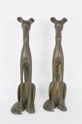 PAIR OF SIGNED M.E.K. PATINA B
