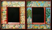 PAIR OF SIGNED PERUVIAN FOLK A