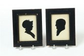 PAIR OF SILHOUETTES.  American