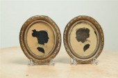 PAIR OF SILHOUETTES.  American