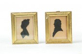 PAIR OF SILHOUETTES.  American