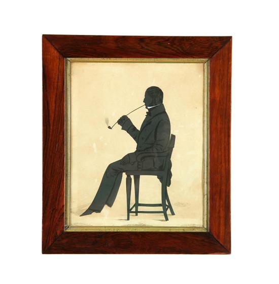 PAIR OF SILHOUETTES.  American or