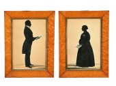 PAIR OF SILHOUETTES.  England