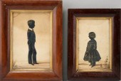PAIR OF SILHOUETTESA pair of p