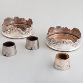 PAIR OF SILVER PLATE BOTTLE CO