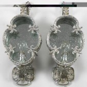PAIR OF SILVER PLATED COACH SC