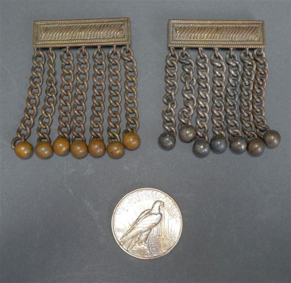 PAIR OF SILVER PLATED EPAULETTES