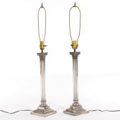 PAIR OF SILVER PLATED GEORGIAN