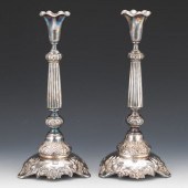 PAIR OF SILVER PLATED POLISH J