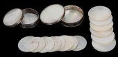 PAIR OF SILVER PLATED WHIST CO