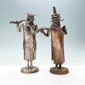 PAIR OF SILVER SHLOMO OHANA JU