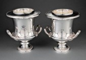 PAIR OF SILVERPLATE CAMPAGNA F