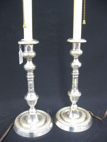 Pair of Silverplate Candlestick