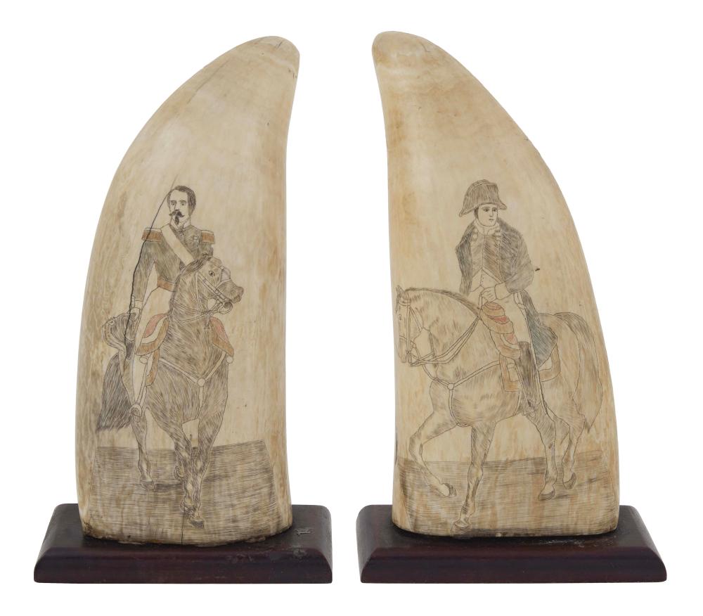 PAIR OF SIZABLE POLYCHROME
