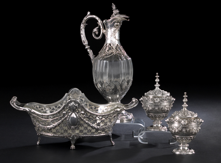 Pair of Small Continental Silver
