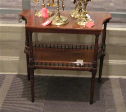 Pair of small mahogany console