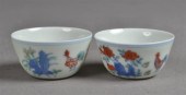 Pair of Small Teacups with Chi