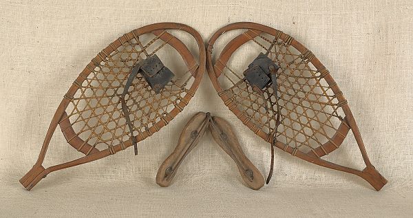 Pair of snow shoes 19th c. together