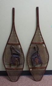 PAIR OF SNOWSHOES, POSSIBLY AL