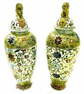 Pair of soft paste porcelain c