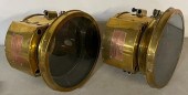 PAIR OF SOLAR 757A BRASS HEAD