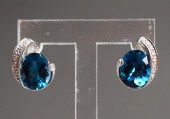 PAIR OF SONIA B. 14-KARAT WHIT