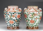 Pair of South Chinese wucai ja