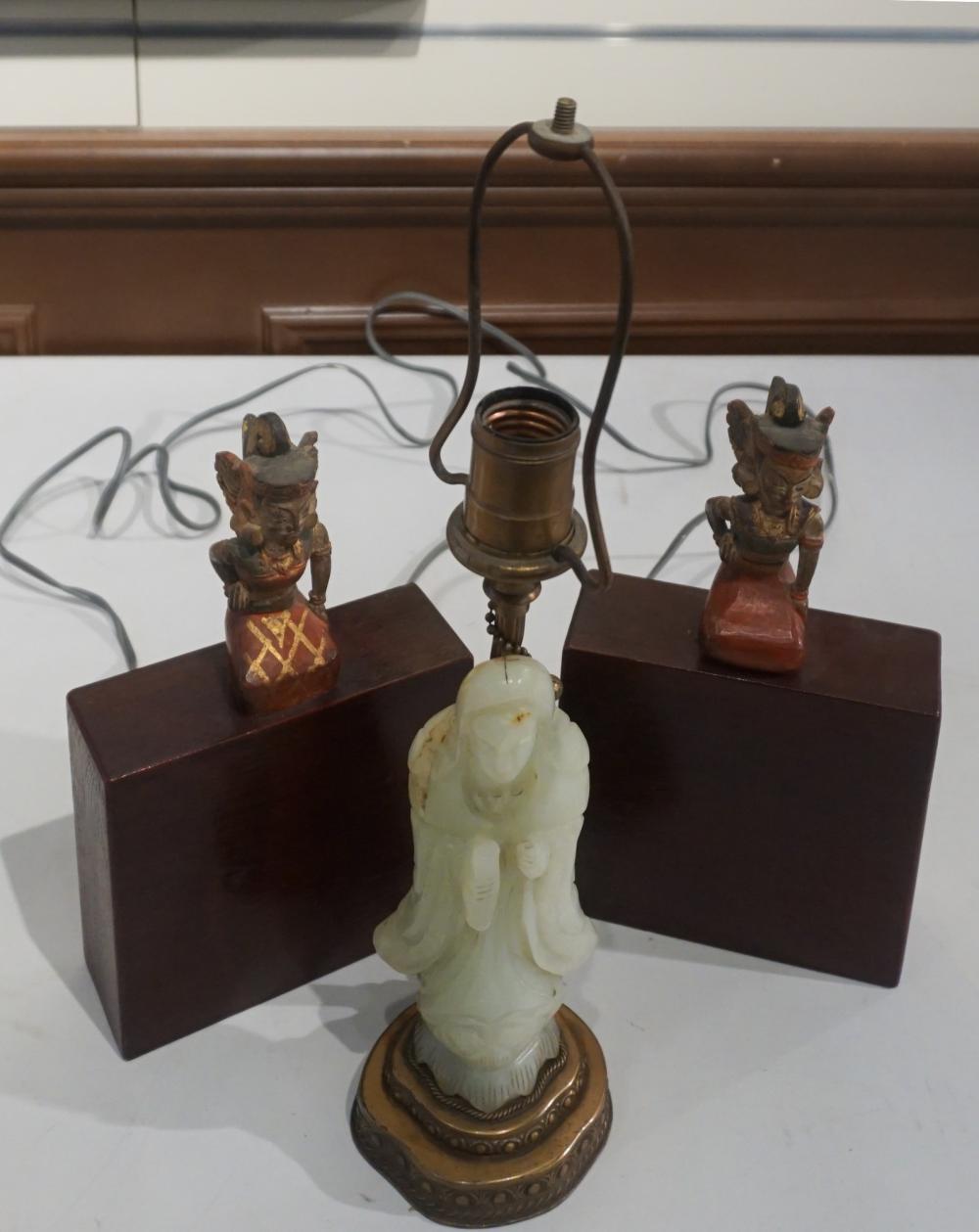 PAIR OF SOUTHEAST ASIAN CARVED WOOD