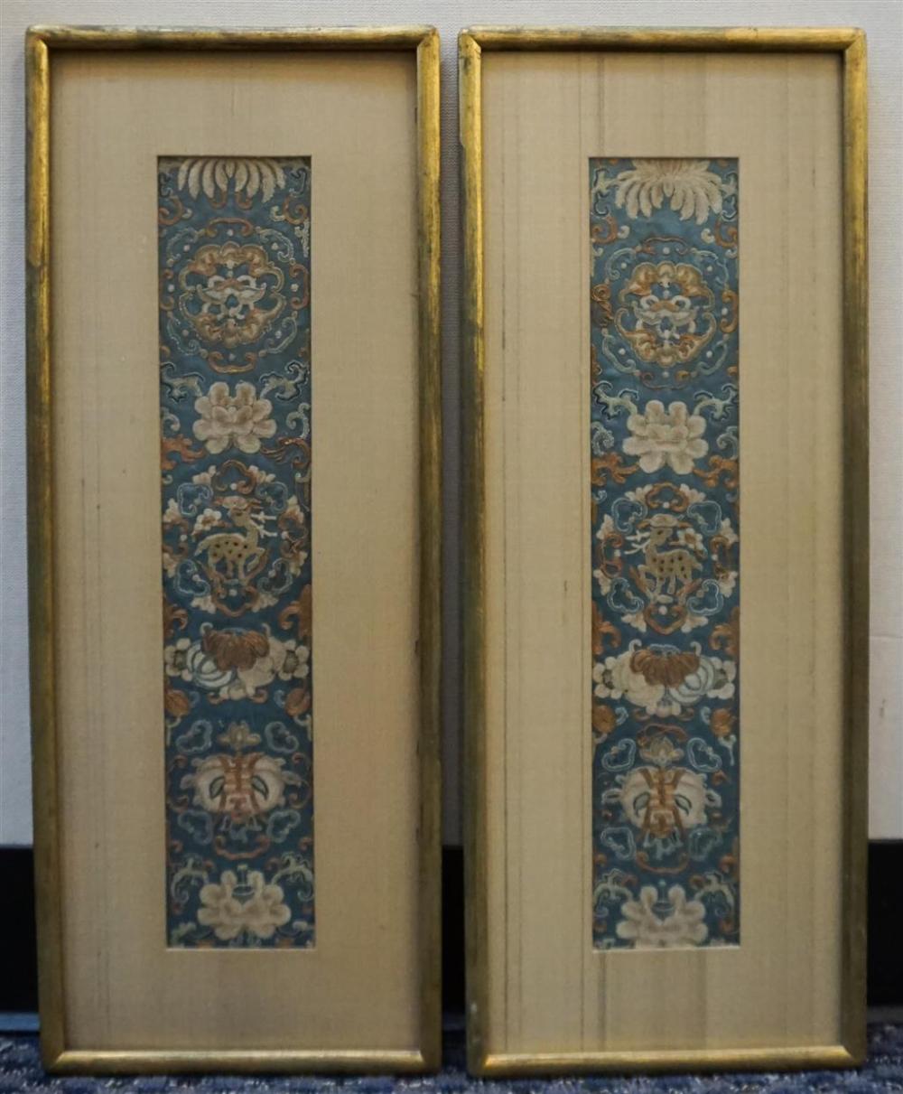 PAIR OF SOUTHEAST ASIAN EMBROIDERED