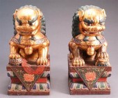 PAIR OF SOUTHEAST ASIAN GILT A