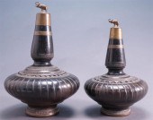 PAIR OF SOUTHEAST ASIAN GLAZED