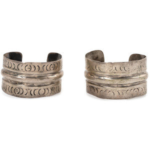 Pair of Southwestern-Style Silver