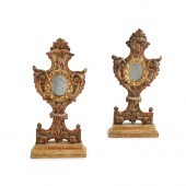 PAIR OF SPANISH BAROQUE PAINTE