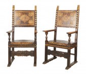 PAIR OF SPANISH BAROQUE-STYLE