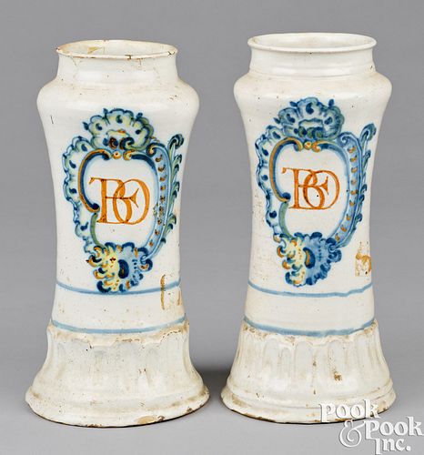 PAIR OF SPANISH TALAVERA DE LA