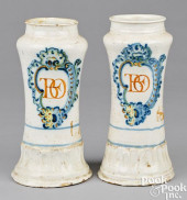 PAIR OF SPANISH TALAVERA DE LA