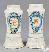 PAIR OF SPANISH TALAVERA DE LA