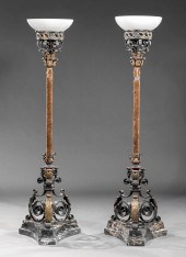 PAIR OF SPANISH WROUGHT IRON A
