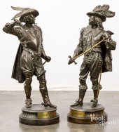 PAIR OF SPELTER SCULPTURESPair