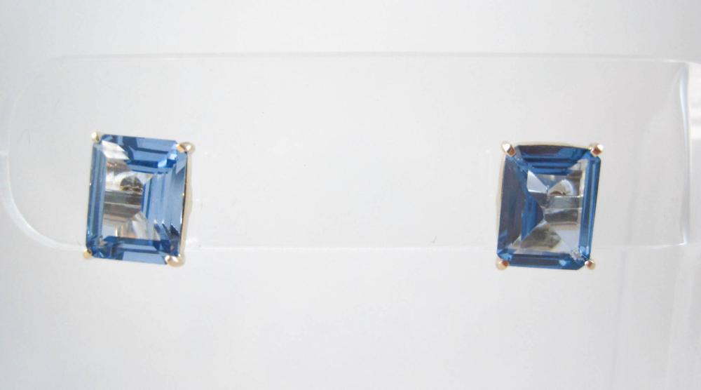 PAIR OF SPINEL AND FOURTEEN KARAT