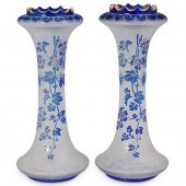 PAIR OF ST. LOUIS ACID ETCHED