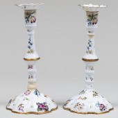 PAIR OF STAFFORDSHIRE ENAMEL C